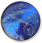3 in 1 Barometer for Weather Station, Wall Hanging Thermometer All-Season Thermometer, Greenhouse Hygrometer, Accurate Weather Station Indoor Outdoor Use Temperature Monitor for Home Garden Office