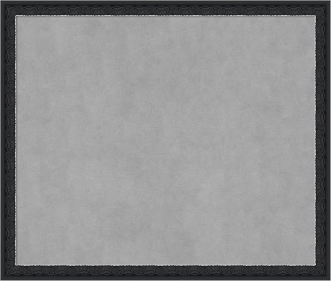Amanti Art Black Framed Magnetic Board 22x26 Medium Vision Board for use with Magnets, 100% Metal Sheet to Display Items as Office Decor or for Home Organization in mudroom, Kitchen or Kids Room