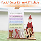 COLORTY TZ-231 12mm Pastel Tape Replacement for Brother P-Touch Label Maker Tape 0.47", Compatible TZe Lamianted Colored Ribbon for Ptouch PT-D200 D210 D220 H110 1000 1280 D400 P300BT Cube, 6 Pack