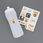 Large Name Labels for Kids (33) - Custom Stickers for Daycare and School Supplies - Durable, Waterproof Stickers for Water Bottles, Lunch Boxes, and More with Unique Designs - Baseball