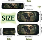 Pardick 3D Elephant Pencil Case，Big Capacity Pencil Pouch Coin Pouch Stationery Organizer For Teen School