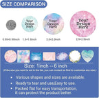 50-1000 Custom Stickers for Business Logo-Customized Personalized Labels with Any Design Image Logo Text for Small Business and Birthday Party Wedding,Waterproof Stickers