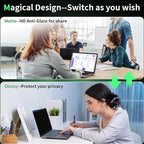 Laptop Privacy Screen 16 Inch, Laptop Screen Privacy Shield 16:9 Aspect Ratio Anti-Glare Blue Light Computer Monitor Protector,Removable 16in Filter for Lenovo HP Dell Acer Asus Thinkpad Envy Xps