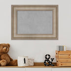 Amanti Art Silver Framed Magnetic Board 17x23 Small Vision Board for use with Magnets, 100% Metal Sheet to Display Items as Office Decor or for Home Organization in mudroom, Kitchen or Kids Room