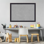 Amanti Art Black Framed Magnetic Board 23x31 Medium Vision Board for use with Magnets, 100% Metal Sheet to Display Items as Office Decor or for Home Organization in mudroom, Kitchen or Kids Room