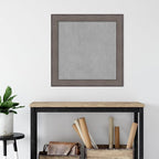 Amanti Art Grey Framed Magnetic Board 29x29 Medium Vision Board for use with Magnets, 100% Metal Sheet to Display Items as Office Decor or for Home Organization in mudroom, Kitchen or Kids Room