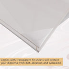GraduationMall 11"x14" Smooth Padded Diploma Cover Certificate Holder White