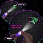 LovesTown 24PCS Dinosaur Party Favors, LED Light up Finger Lights Glow in The Dark Finger Flashlights for Birthday Party Decorations Goodie Bags Fillers Classroom Prizes