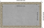 Amanti Art Silver Framed Magnetic Board 28x44 Large Vision Board for use with Magnets, 100% Metal Sheet to Display Items as Office Decor or for Home Organization in mudroom, Kitchen or Kids Room