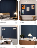 Large Felt Bulletin Board 48" x 36" Cork Board Alternative-12 Pack with 70 Safe Removable Adhesive Tabs, Cork Boards for Walls for Home Office Classroom Pin Board-Carbon Blue