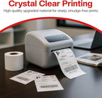 4" x 2" Direct Thermal Labels Roll, 10 Rolls (7,500 Labels),Compatible with Zebra,Rollo, MUNBYN,POLONO & IDPRT Label Printer, Strong Adhesive Perforated Label Rolls for Packages,Barcodes & Office Use