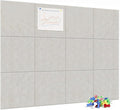 Neatsure Large Cork Board for Wall, 48" x 36" Bulletin Board with Pushpins, 12 Panels Felt Tiles Tack Push Pin Board for Office, Light Tan