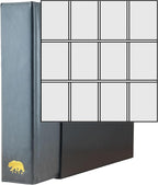 Ursae Minoris Estate Library Deluxe 4 Q-Ring Large Format Binder for Up to 2400 Sports / Trading Cards - Dark Gray with Black Slipcase