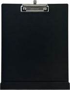 Saunders Free Standing Clipboard and Tablet Stand, Black Letter Size Paper Organizer with Steel Clip for Office, School & Work - Clip Board Paper Stand Holds Documents, Tablets & Phones - Made in USA