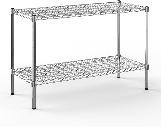 Regal Altair 18" Deep x 42" Wide x 27" Height Wire Shelving Kit | 2-Tier | NSF Commercial Storage Rack Unit