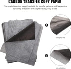 Beatifufu A4 Carbon Transfer Paper 100 Sheets One-Side Graphite Copying Tracing Paper for Art Drawing Pattern Transfer and Craft Projects