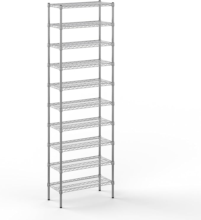 Regal Altair 14" Deep x 30" Wide x 96" Height Wire Shelving Kit | 10-Tier | NSF Commercial Storage Rack Unit