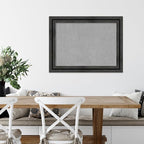 Amanti Art Black Framed Magnetic Board 25x33 Medium Vision Board for use with Magnets, 100% Metal Sheet to Display Items as Office Decor or for Home Organization in mudroom, Kitchen or Kids Room