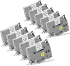 10pack TZe231 Replacement for Brother Label Maker Tape TZe TZ Tape 12mm 0.47 Inch Laminated White P Touch Label Tape, Compatible with Brother PT-D210 D220 H110 D400 D410 D600 D610BT