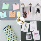 LOVIMAG Fridge Magnets 50Pcs Refrigerator Whiteboard Small Strong Magnet Classroom Kitchen Accessories Decorative Locker Set Decor Must Haves Office Calendar Refrigerador Magnetic Cute Crafts Gold