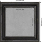 Amanti Art Black Framed Magnetic Board 21x21 Small Vision Board for use with Magnets, 100% Metal Sheet to Display Items as Office Decor or for Home Organization in mudroom, Kitchen or Kids Room
