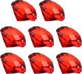 PATIKIL 8 Pcs Diamond Crystal Paperweight, 30mm / 1.18 Inch Crystal Paperweight Paper Weight for Home Office Desktop Table Decor Wedding Party Jewelry Ornaments, Red