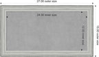 Amanti Art Silver Framed Magnetic Board 15x27 Small Vision Board for use with Magnets, 100% Metal Sheet to Display Items as Office Decor or for Home Organization in mudroom, Kitchen or Kids Room