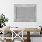 Amanti Art Silver Framed Magnetic Board 27x35 Medium Vision Board for use with Magnets, 100% Metal Sheet to Display Items as Office Decor or for Home Organization in mudroom, Kitchen or Kids Room