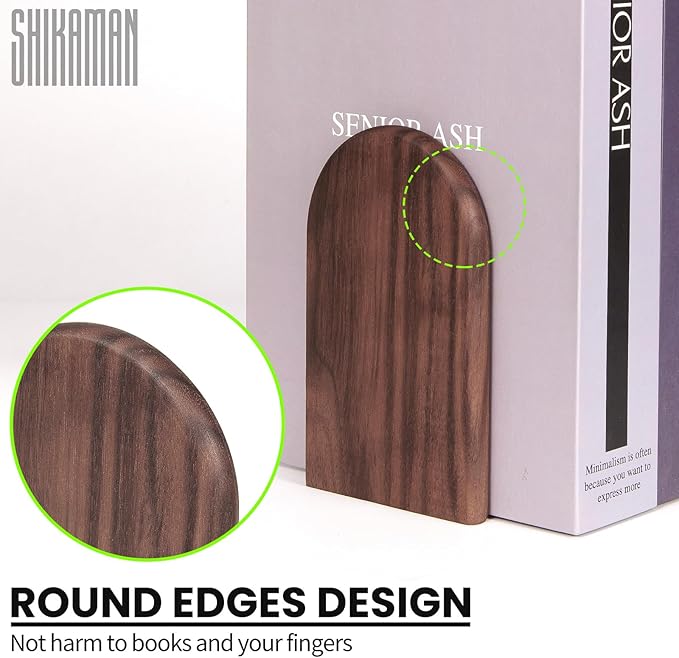 Book Ends,Bookends Wood Book Ends Universal Economy Bookend (8, Medium)