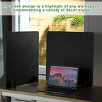 Kisston 6 Pack Acoustic Desk Divider Desk Partition 24 x 24" Stand Up Freestanding Desk Privacy Panel Noise and Visual Distractions Reducing Table Divider for Student Reception Area Office(Dark Gray)