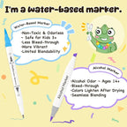 Ohuhu Markers for Adult Coloring Books No Bleeding 120 Colors Water-based Dual Tips Fineliner & Brush Coloring Markers for Kids Adults Beginners Drawing Pens for Journaling Lettering - Maui - White