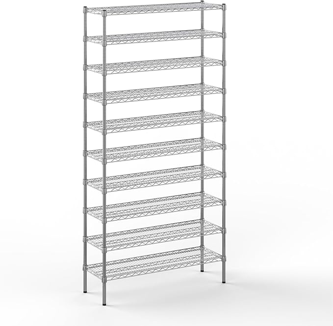 Regal Altair 14" Deep x 42" Wide x 86" Height Wire Shelving Kit | 10-Tier | NSF Commercial Storage Rack Unit