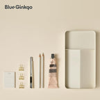 BLUE GINKGO Desk Tray – Korean-Made Organizer for Notes, Pens, Pencils, and Accessories (Double-sided, Beige)