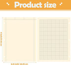 Seajan 2 Pcs Engineering Paper Notebook Engineering Computation Pad 8.5 x 11 Inches Engineer Graph Paper Notepad, 5 Squares Per Inch 3 Hole Punched Computation Pad, 100 Sheets/pack (Yellow)
