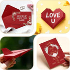 Red Cardstock 8.5" x 11 ", Valentine Day Cardstock Paper, 40 Sheets Red Card Stock, Heavy Card Stock for Invitations, Art, Drawing, Menu, DIY Card, Tags, Crafts Certificates, School, Office Printing