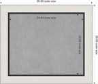 Amanti Art Silver Framed Magnetic Board 26x30 Medium Vision Board for use with Magnets, 100% Metal Sheet to Display Items as Office Decor or for Home Organization in mudroom, Kitchen or Kids Room