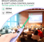 Norwii N21 Bluetooth Presentation Clicker with Telescopic Teaching Pointer, Presentation Remote with Retractable Stick for PowerPiont, Wireless Presenter, Slide Advancer - Purple