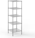 Regal Altair 24" Deep x 24" Wide x 74" Height Wire Shelving Kit | 5-Tier | NSF Commercial Storage Rack Unit