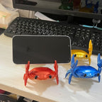 LOGUTIA Crab Phone Stand Ornament - Crab Pen & Pencil Holder In Red Reptile Phone Stand, Crab Statue, Resin Crab Ornament Red Crab Support(red)
