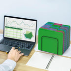 File Folder, HERKKA 120 Pack 1/3 Cut Tab File Folders, Letter Size, Assorted 6 Colors, Colored File Folders Designed for Office and Classroom Use