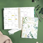 SUNEE 2026-2027 Planner - 24 Months (Jan 2026 - Dec 2027) - 7"x10" Monthly Spreads & Yearly Planner, Greenery