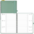 POPRUN 2026 Weekly and Monthly Planner Calendar, January 2026 - December 2026,Large 8.5'' x 10.5'' Spiral Bound Appointment Book, Includes Monthly Tabs, Inner Pocket,Soft Cover - Midnight Green