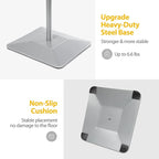 VAIIGO 11"x17" Pedestal Poster Sign Holder Stand with Heavy Duty Solid Steel Base, Adjustable Sign Holder Standing Floor Sign Stand for Office/Store/School/Church/Public Sign Displayed Stands, Silver