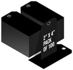 Tags 4 Less 15 Mil Waterproof Plastic Tags, Pack of 100 – 2” x 4” Heavy Duty Plastic Tags for Labeling, Outdoor Tagging, Equipment Labeling, Luggage, Valves & More (Black)