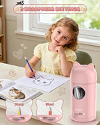 AFMAT Electric Pencil Sharpener, Pencil Sharpener for Classroom, Auto in & Out, Fully Automatic for φ7-8mm Pencils, Rechargeable & Cordless, Kids Pencil Sharpeners for Classroom Home School PSX9