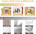Gold Push Pins Set, 310 Pcs Decorative Thumb Tacks for Cork Board with Push Pin Hooks & Clips, 5 Styles Office Pushpins Set in Storage Box for Bulletin Board, Maps, Photos, Notes