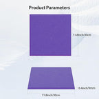 Amantech 12 Pack Acoustic Panels Self Adhesive Sound Proof Foam, High Density Sound Acoustic Panel, 12X12X0.4 Inch Square Panels in Home, Office, Reccording Room, Studio,and more(Violet)