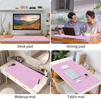 Bloss Purple Desk Mat, Desk Matt for Desktop, Large Leather Desk Pad, Desk Pad Mat Waterproof, Computer Mat for Office Work/Home/Decor (31.5 x 15.7 Inches)