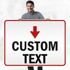 Custom Arrow and Directional Sign by My Sign Center - 36x48 Inches, Down Arrow, Reflective, Rust Free DiBound, Fade Resistant, Made in USA