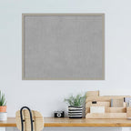 Amanti Art Grey Framed Magnetic Board 34x42 X-Large Vision Board for use with Magnets, 100% Metal Sheet to Display Items as Office Decor or for Home Organization in mudroom, Kitchen or Kids Room